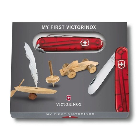 VICTORINOX Swiss Army My First Victorinox zsebkés, áttetsző piros