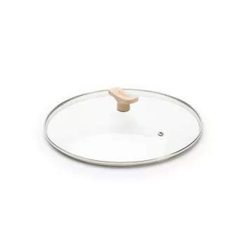 DE BUYER Mineral B Bois üvegfedő (28 cm)