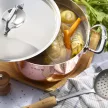 DE BUYER Prima Matera lábas, fedővel (24 cm) réz