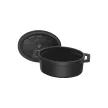 STAUB La Cocotte Mini ovális lábas (11 cm) fekete