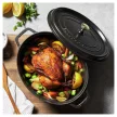 STAUB La Cocotte ovális lábas (31 cm) fekete