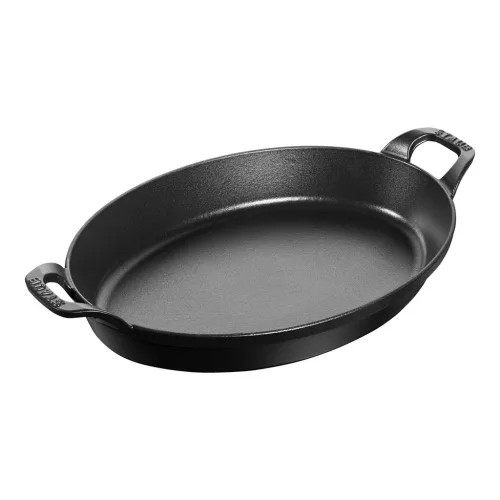 STAUB La Cocotte ovális sütőtál (32 cm) fekete