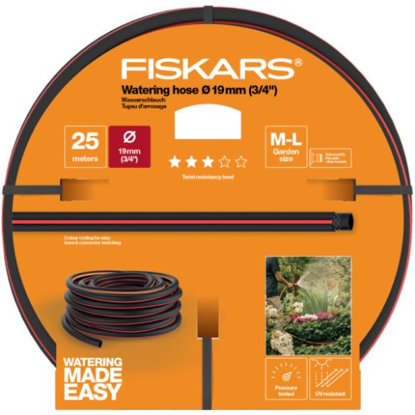 FISKARS Solid locsolótömlő 19 mm (3/4") 25 m Q3