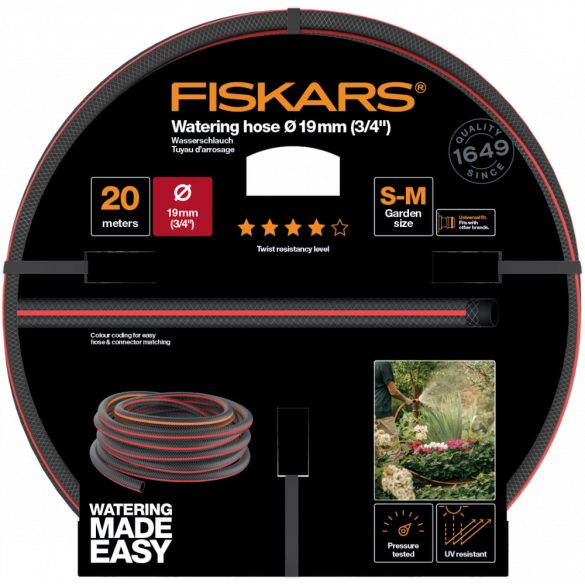 FISKARS Comfort locsolótömlő 19 mm (3/4") 20 m Q4