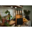 FISKARS Functional Form késkészlet, 5 késsel, bambusz blokkban