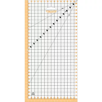 FISKARS patchwork vonalzó 15x30 cm