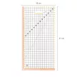 FISKARS patchwork vonalzó 15x30 cm