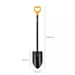 FISKARS Solid Plus hegyes ásó (XL) hosszított nyéllel