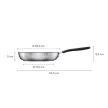 FISKARS Functional Form serpenyő (24 cm) kerámia bevonattal