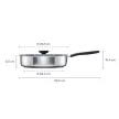 FISKARS Functional Form párolóserpenyő, fedővel (26 cm) kerámia bevonattal