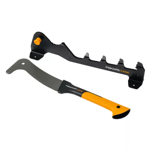 FISKARS X-Series falra rögzíthető gyújtósaprító & WoodXpert XA3 gallyazókés