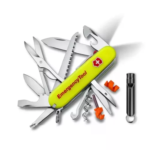 VICTORINOX Huntsman Lite zsebkés, Emergency Tool, neon sárga