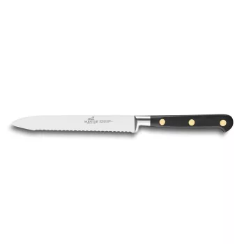   LION SABATIER Ideal Brass Rivets konyhai kés, recézett pengével (12 cm)
