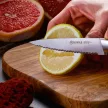 32 DUMAS Signature konyhai kés, recézett pengével (12 cm) micarta