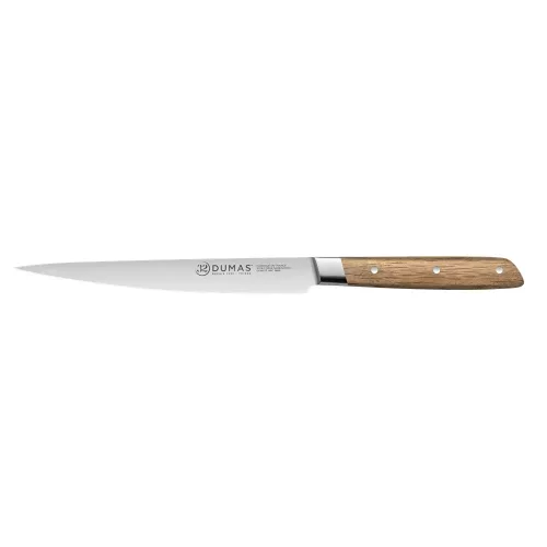 32 DUMAS Signature filézőkés, flexibilis pengével (18 cm) tölgy