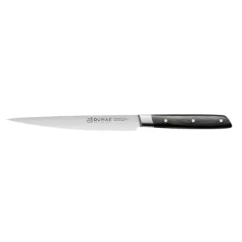   32 DUMAS Signature filézőkés, flexibilis pengével (18 cm) micarta