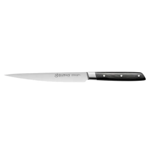 32 DUMAS Signature filézőkés, flexibilis pengével (18 cm) micarta