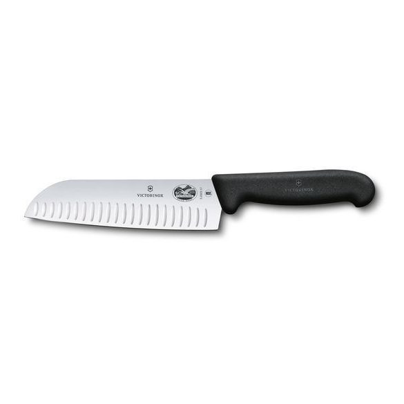 VICTORINOX Fibrox santoku kés, barázdált pengével (17 cm)