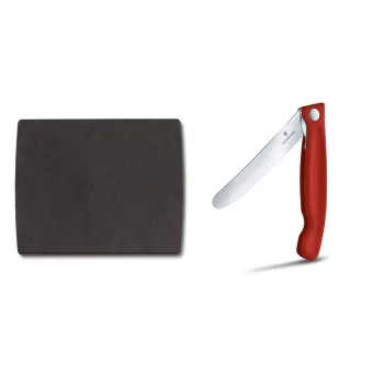   VICTORINOX Swiss Classic összecsukható kés és vágódeszka készlet, piros
