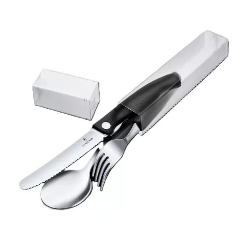 VICTORINOX Swiss Classic piknik készlet, 3 részes, fekete