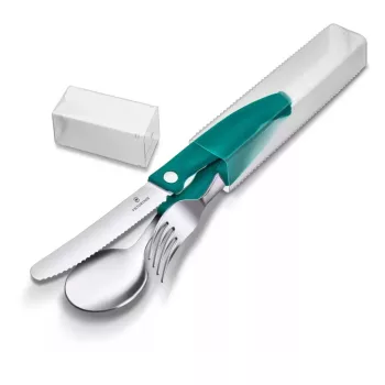 VICTORINOX Swiss Classic piknik készlet, 3 részes, zöld