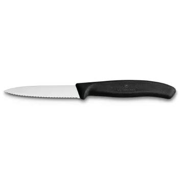   VICTORINOX Swiss Classic hámozókés, recézett pengével (8 cm) fekete