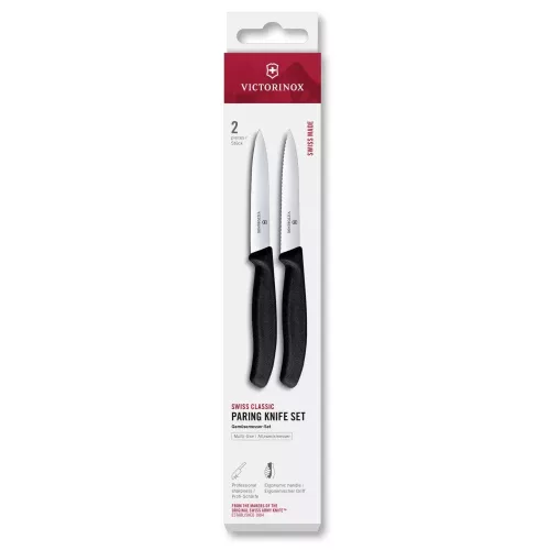 VICTORINOX Swiss Classic késkészlet (10 cm) 2 részes, fekete