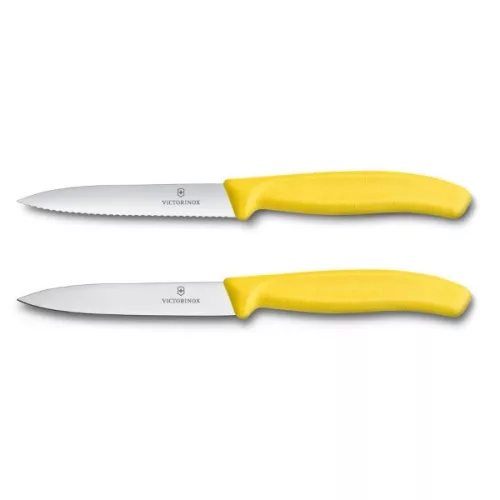 VICTORINOX Swiss Classic késkészlet (10 cm) 2 részes, sárga