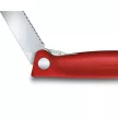 VICTORINOX Swiss Classic összecsukható paradicsomszeletelő kés (11 cm) piros