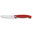 VICTORINOX Swiss Classic összecsukható paradicsomszeletelő kés (11 cm) piros