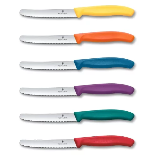 VICTORINOX Swiss Classic paradicsomszeletelő kés (11 cm) 6 részes, színes