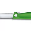 VICTORINOX Swiss Classic összecsukható paradicsomszeletelő kés (11 cm) zöld