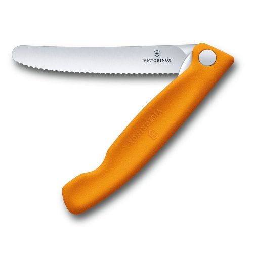VICTORINOX Swiss Classic összecsukható paradicsomszeletelő kés (11 cm) narancs