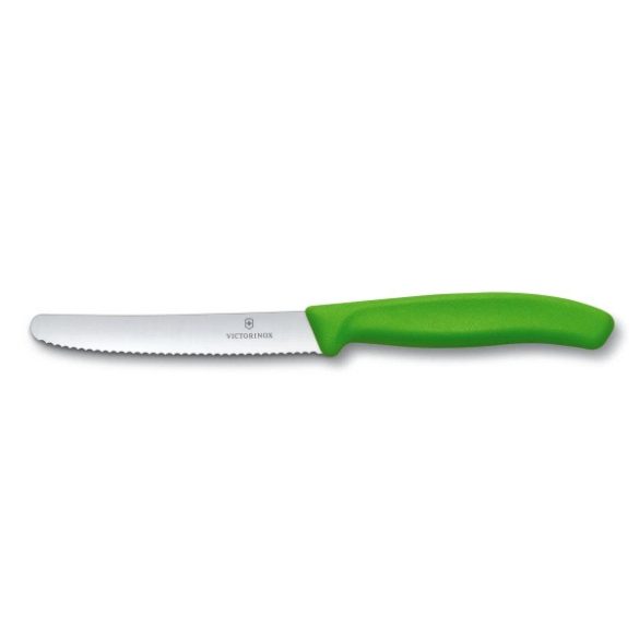 VICTORINOX Swiss Classic paradicsomszeletelő kés (11 cm) 2 részes, zöld