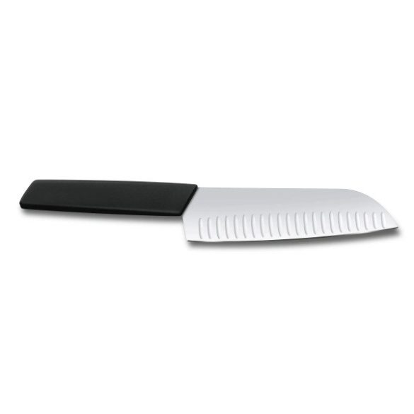 VICTORINOX Swiss Modern santoku kés, barázdált pengével (17 cm) fekete
