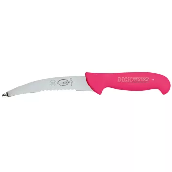 DICK ErgoGrip zsigerelő kés (15 cm) merev, ívelt, pink