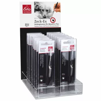  ERBE SOLINGEN kullancseltávolító csipesz display, 16 db termékkel