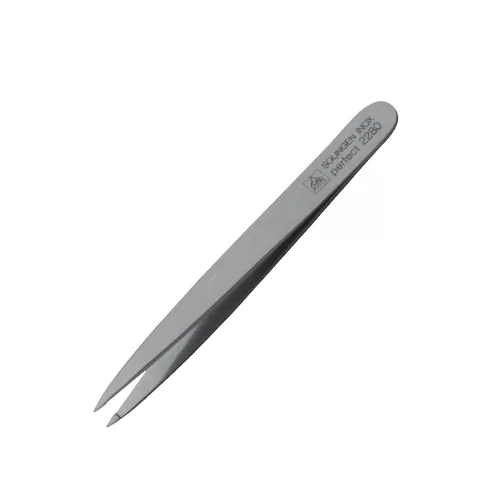 ERBE SOLINGEN professzionális szemöldökcsipesz, egyenes, hegyes (9,5 cm) inox