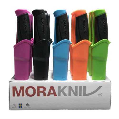 MORAKNIV Companion (S) kés tokkal, 3x5 szín neon