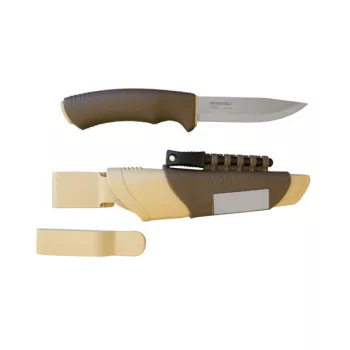   MORAKNIV Bushcraft Survival (S) kés, tokkal, szikravetővel, élezővel, barna