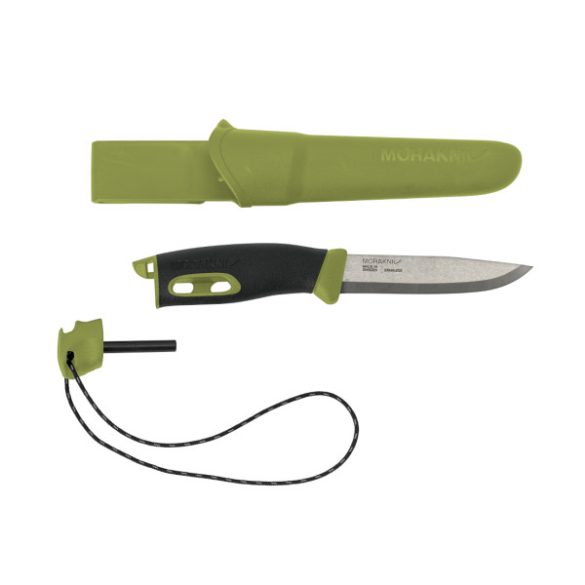 MORAKNIV COMPANION SPARK (S) kés, tokkal, szikravetővel, zöld