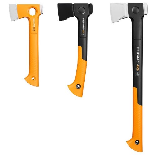 FISKARS X-Series X24 hasítófejsze (S) + X14 kemping fejsze (XS) + X13 kemping fejsze (XXS)