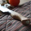 RYDA KNIVES ST650 santoku kés, barázdált pengével (18 cm) damaszkuszi acél